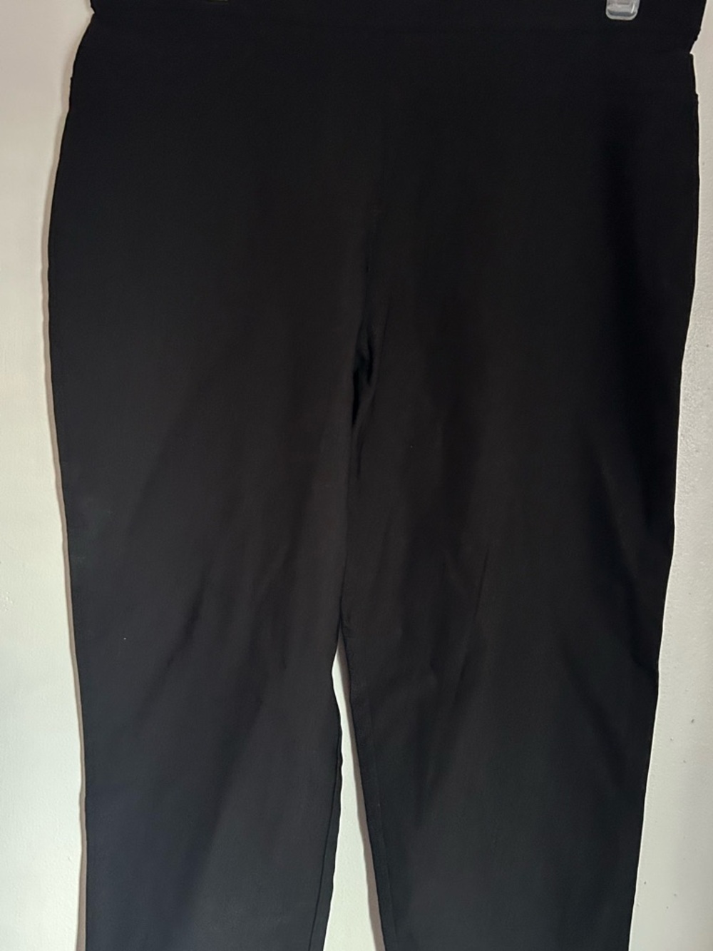 Tahari Black Stretch Rayon-Blend Leggings